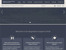 Tablet Screenshot of negotiationsupport.org
